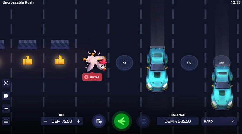 Uncrossable rush, uncrossable rush evoplay